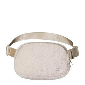 Lole Beige Sherpa Crossbody bag